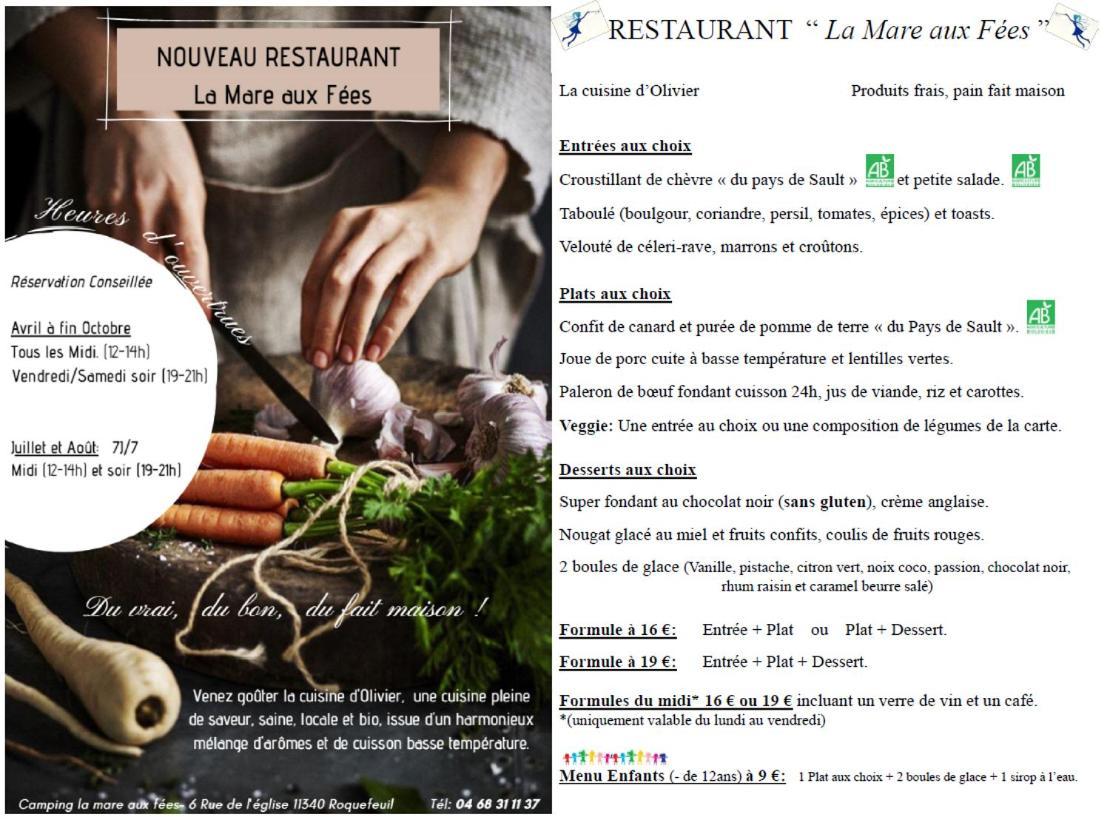 Camping La Mare Aux Fees Hotel Roquefeuil Kültér fotó